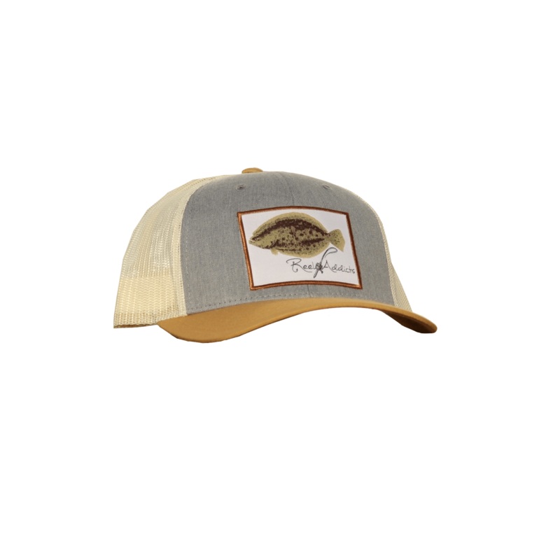 Flounder Snap Back | Reel Addicts Tricolored
