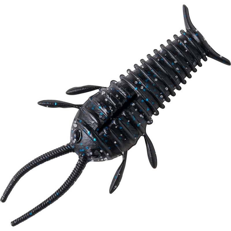 Great Lakes Finesse NED Bug – 2.3 Inch Black Blue Flake Floating 2.3 inch – 6 pack