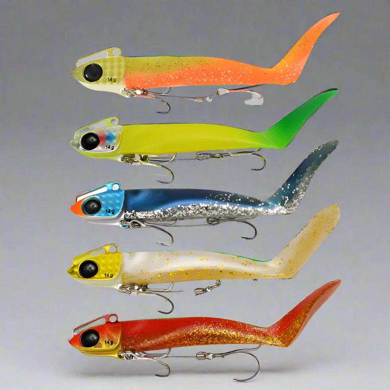 Jackson Quick Set Head Shad | 14g Gault/White Vanilla