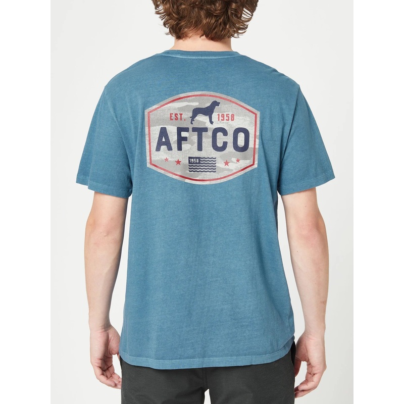 AFTCO BEST FRIEND T-SHIRT BLUE JEAN S