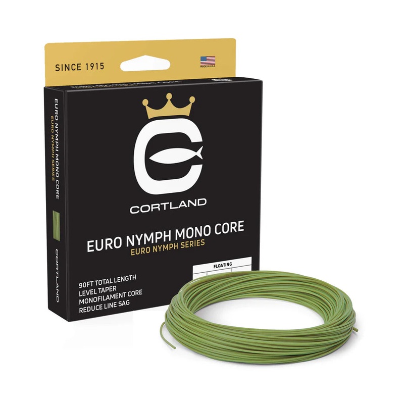 Cortland Euro Nymph Mono Core LEVEL .017 Gecko Green
