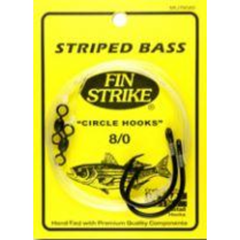 Fin Strike MU795 Striped Bass Ultra Point Rigs Hook Size: 3/0