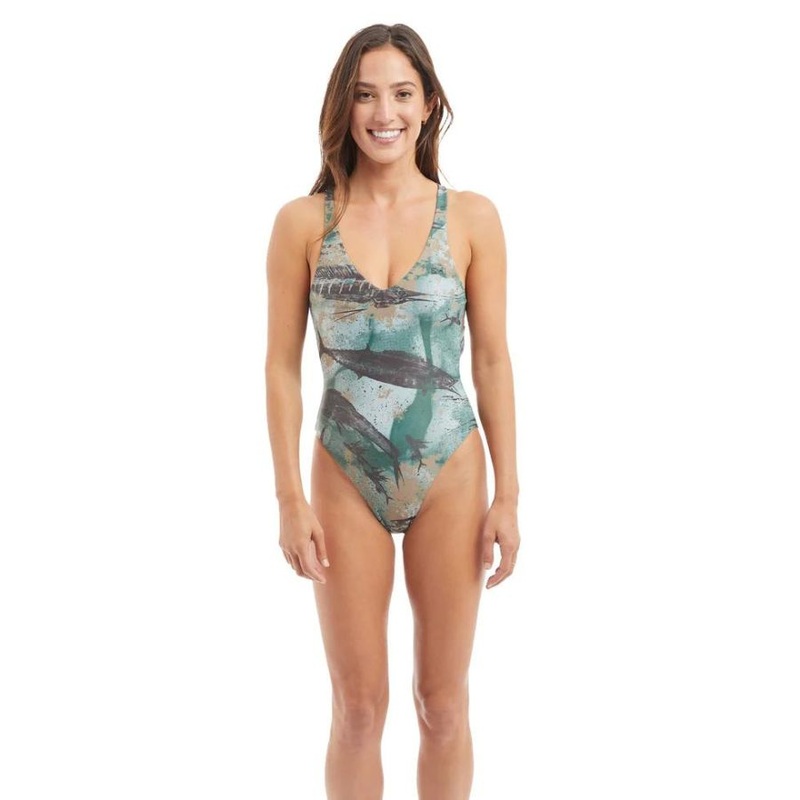 PELAGIC NAPLES REV ONE PEICE SWIMSUIT LIGHT GREY M