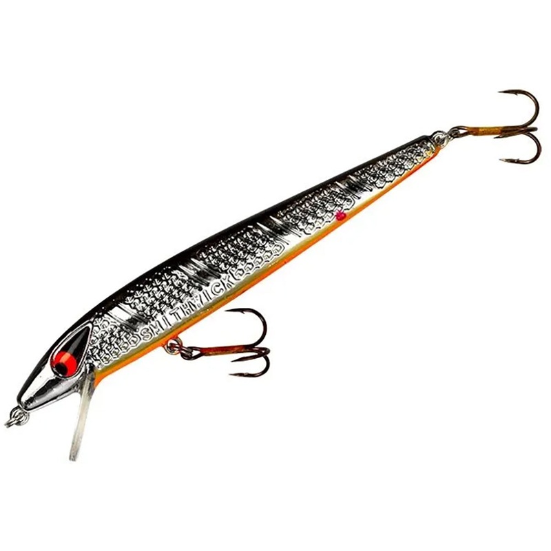 Smithwick Suspending Super Rogue Jr. – 4.125 Inch Chrome Black Orange Belly 4.125 inch – 5/16 oz