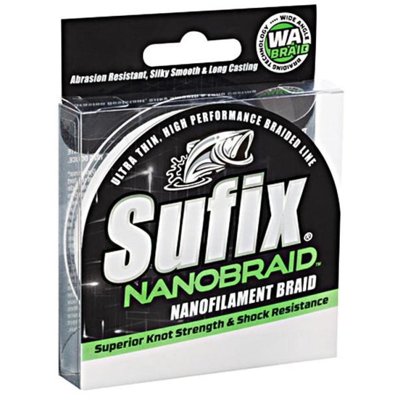 Sufix Nanobraid Lo-Vis Green 150 Yards 6 pound