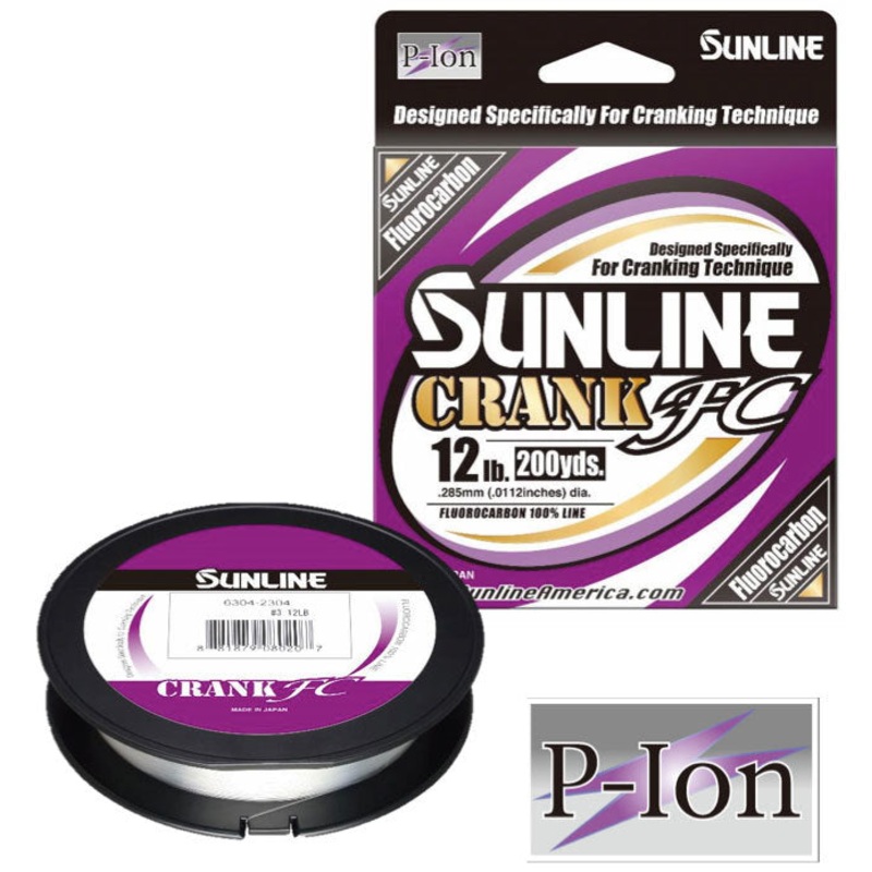 Sunline Crank FC Fluorocarbon Line – 200 Yard Spools 8 pound