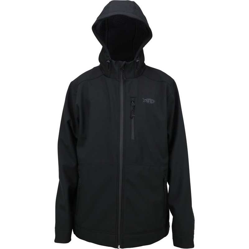 AFTCO Reaper Zip-Up Softshell Jacket Black Small