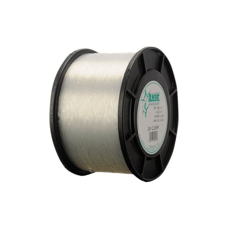 Ande Premium Clear Monofilament Line 1/4 Spools 15 lb / 750 yd