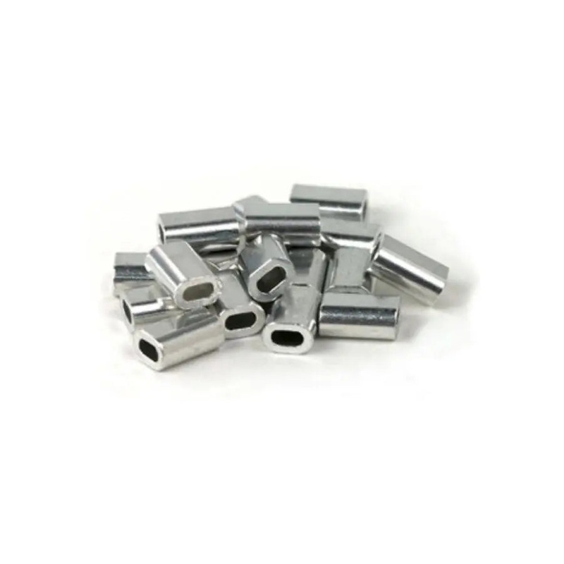 BILLFISHER ALUMINUM SINGLE SLEEVES #.8 50-60lb (25PK)