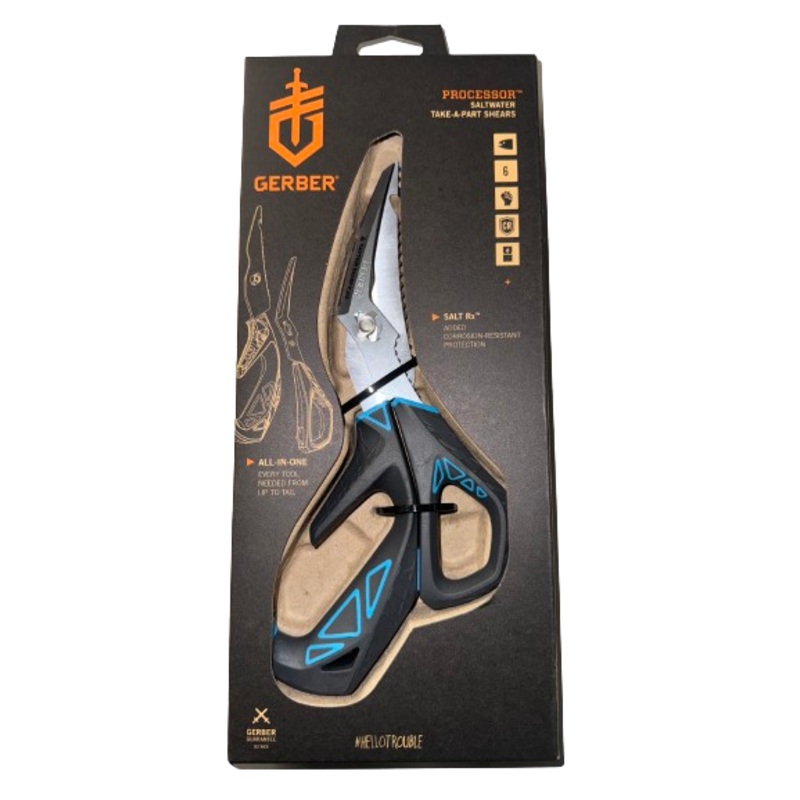 Gerber Processor Take-A-Part Shears – Saltwater Black/Blue