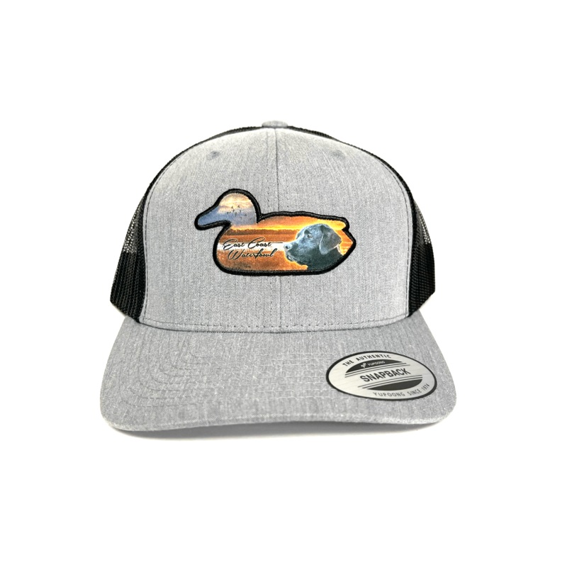Mallard Outline Patch Snapback Heather Grey/Black