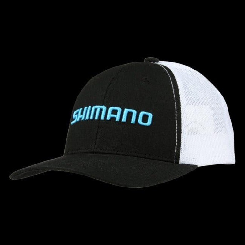 Shimano Logo Trucker Cap Black One Size Fits All Black/Blue/White