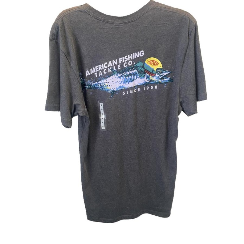 AFTCO ON A MISSION T-SHIRT CHARCOAL S