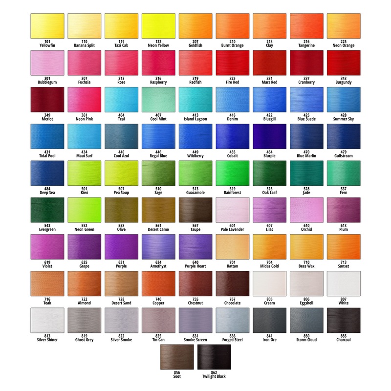 ProWrap ColorFast Rod Winding Thread 4 oz. – Clearance Size A 101 Yellowfin