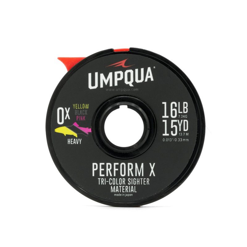 Umpqua Sighter Tippet Yellow / Black / Pink 4X – Micro