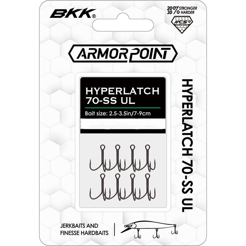 BKK Armor-Point Hyperlatch Treble Hooks #8 – 8 pack