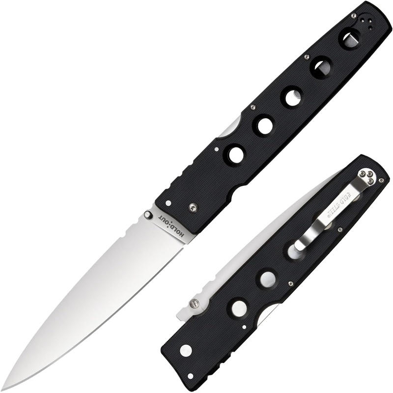 Cold Steel Hold Out Folding Knife, 6″ Blade, 13 3/16″ Overall