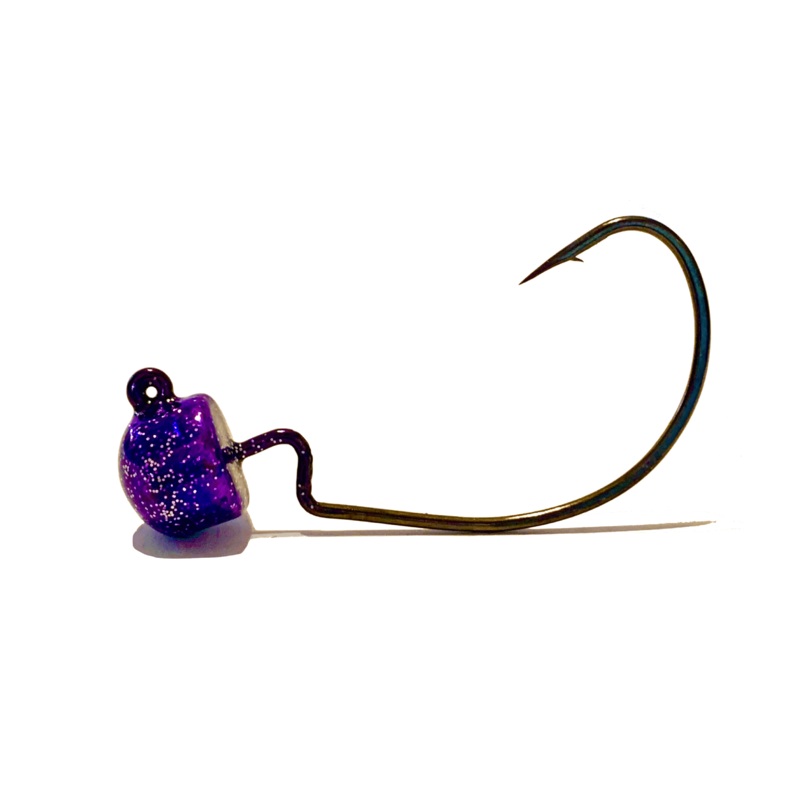 Purple Haze EWG Ned Rig Jig Heads 3pk 3/32oz