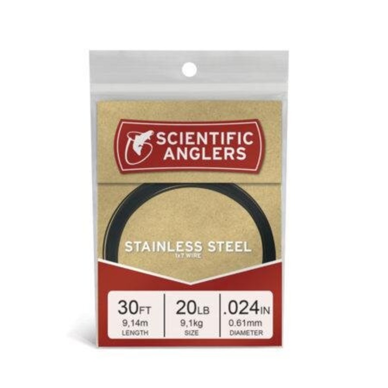 Scientific Anglers Stainless Steel Black Nylon Coated Wire 20lb