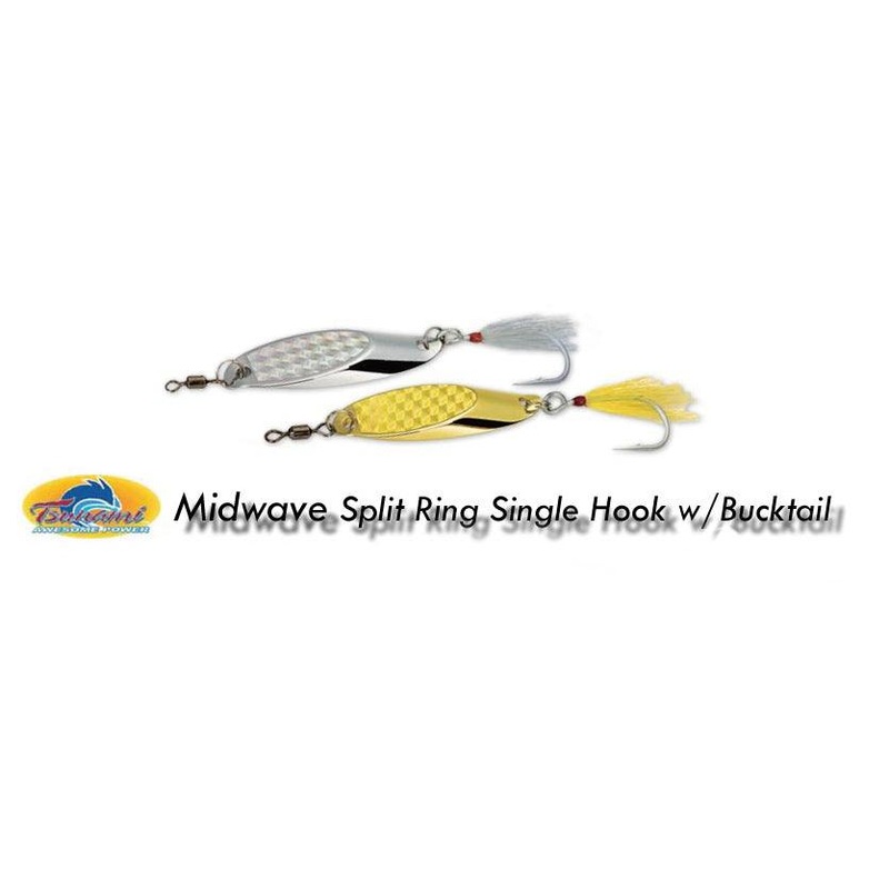 Tsunami Mid Wave Single Bucktail Jigs Size: 1/2 oz – Color: Gold