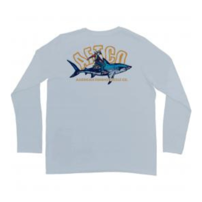 AFTCO YOUTH RIDER L/S PERFORMANCE PEARL S