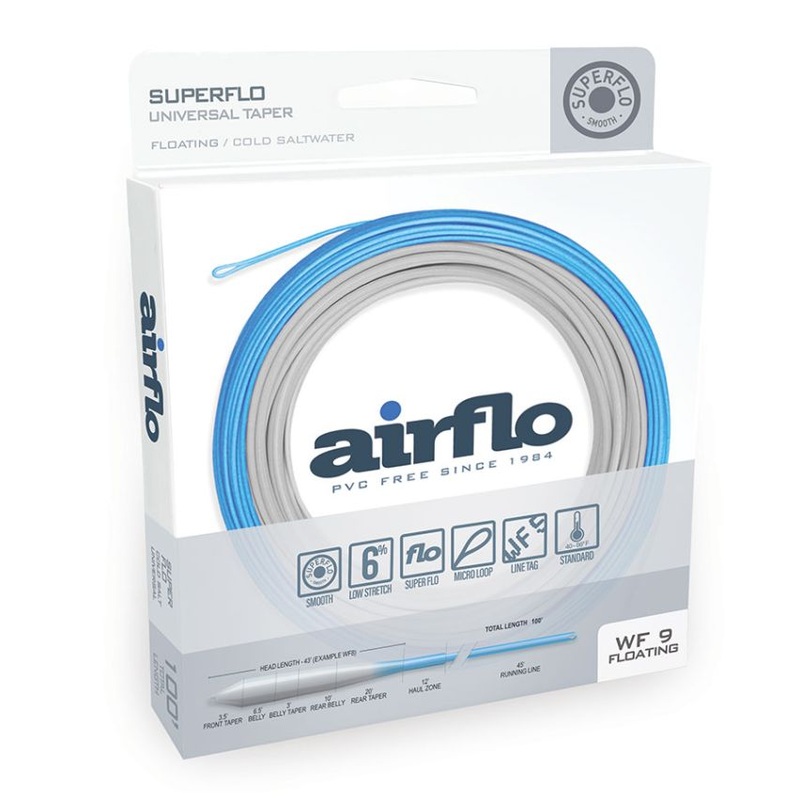 Airflo SUPERFLO COLD SALTWATER UNIVERSAL WF7F AQUA / GREY