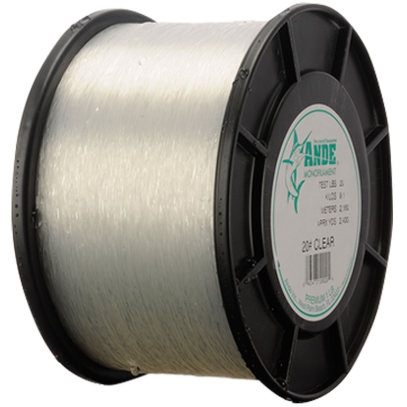 Ande Premium Mono Line 1/4lb Spool Clear 100lb – 125yd