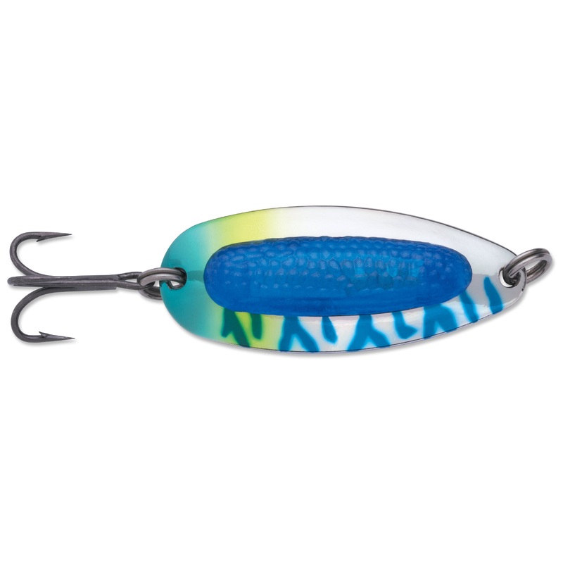 Blue Fox Rattlin’ Pixee Spoon Fluorescent Chartreuse UV 7/8 oz