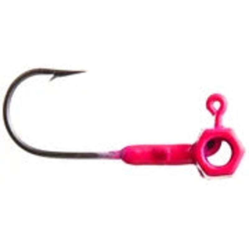 Leland’s Crappie Magnet Eyehole Hammer Head Jig Heads (5 Pk) 1/16 oz Chartreuse