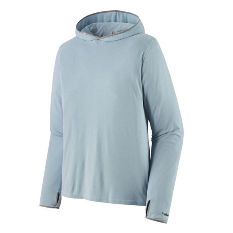 Patagonia Men’s Tropic Comfort Natural UPF Hoody – Steam Blue Sale Small