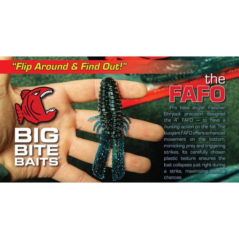 Big Bite Baits 4″ FAFO (Flip Around & Find Out!) 8 Pk 1099