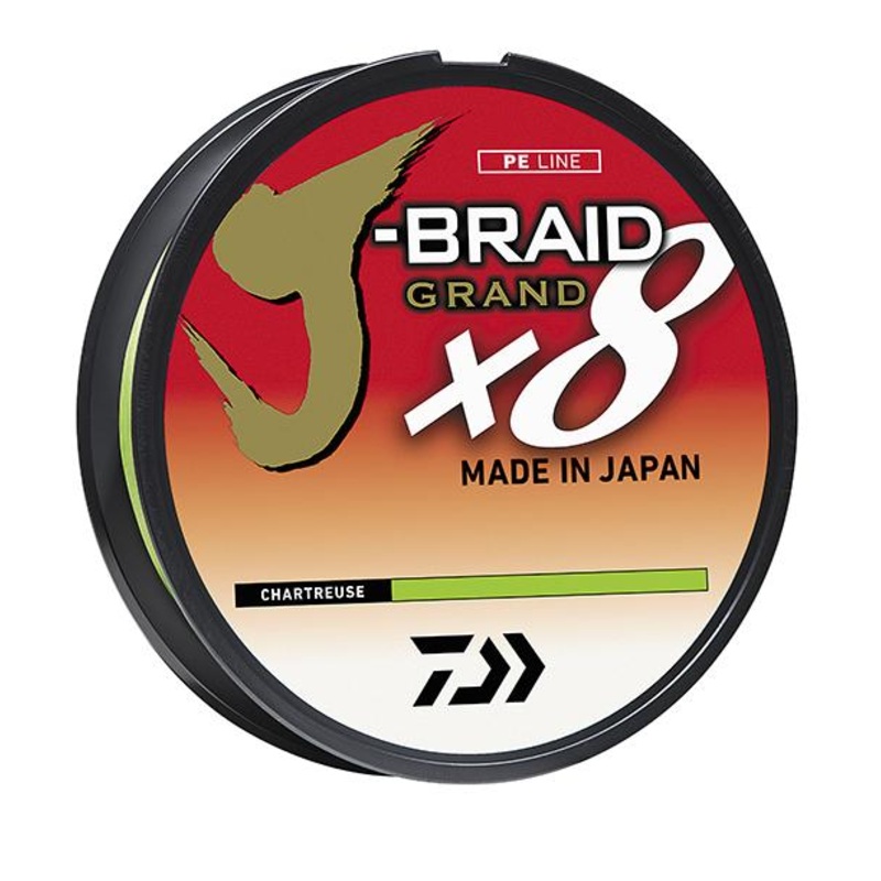 Daiwa J-Braid Grand x8 Braided Line Chartreuse 6 pound 150 yards