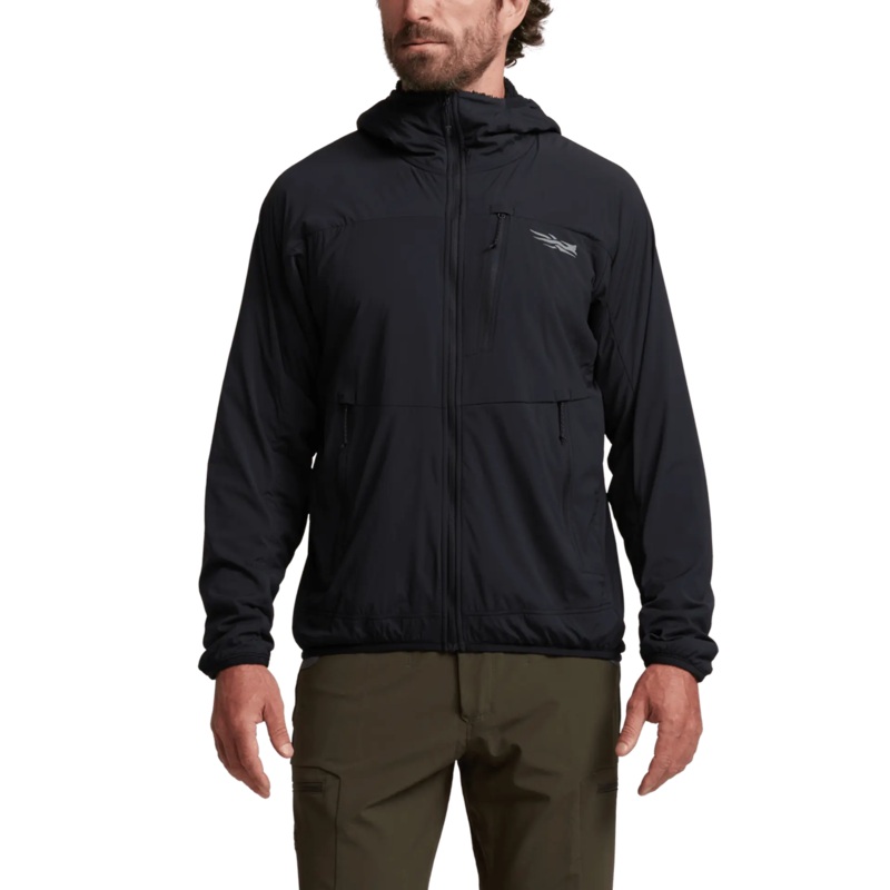 Sitka Ambient 100 Hooded Jacket – Solid Sitka Black M