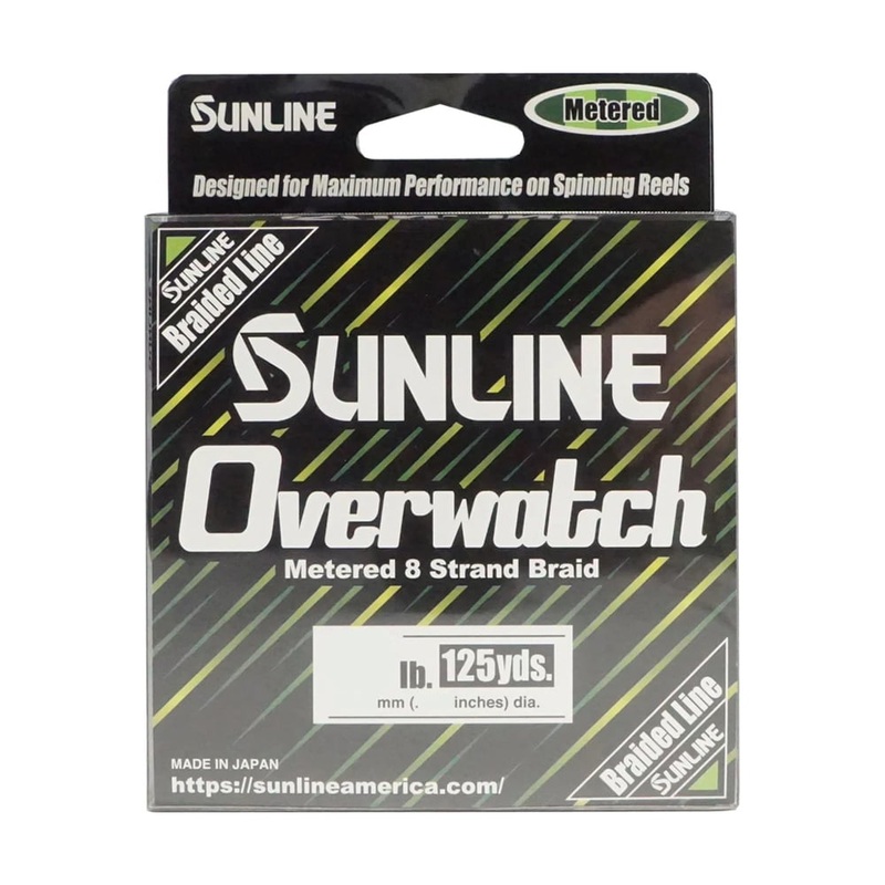Sunline Overwatch Metered Braided Line 8 lb. 125yd