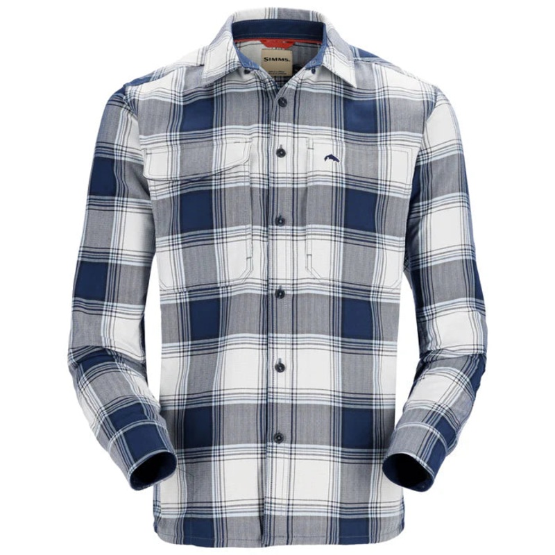 Simms – GUIDE FLANNEL – Men’s Navy/White Dimensional Buffalo M