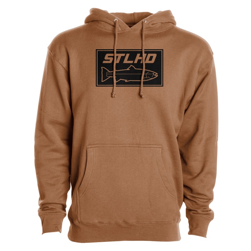 STLHD Men’s Yuba River Saddle Brown Premium Hoodie SM
