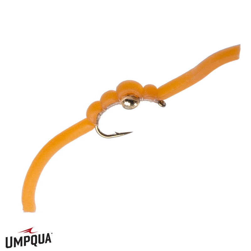 Umpqua Squirmy Wormie TB Fly Blood Red 12