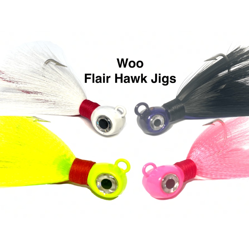 Woo Flair Hawk Snook Jig 1oz Single Pack Chartreuse