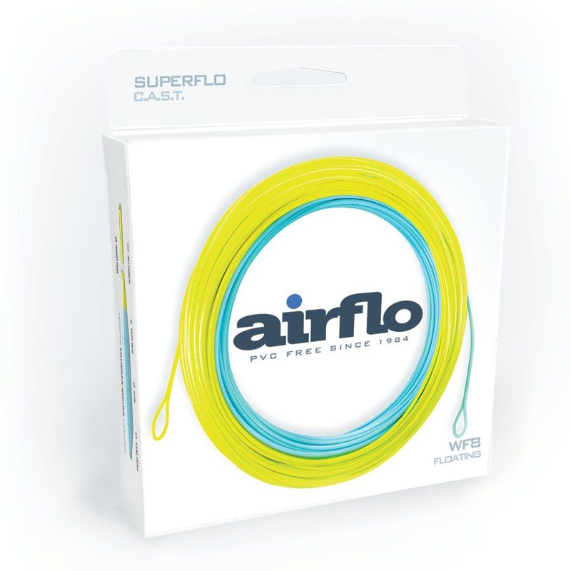 Airflo Superflo C.A.S.T. Fly Line Pale Blue/Optic Green WF7F