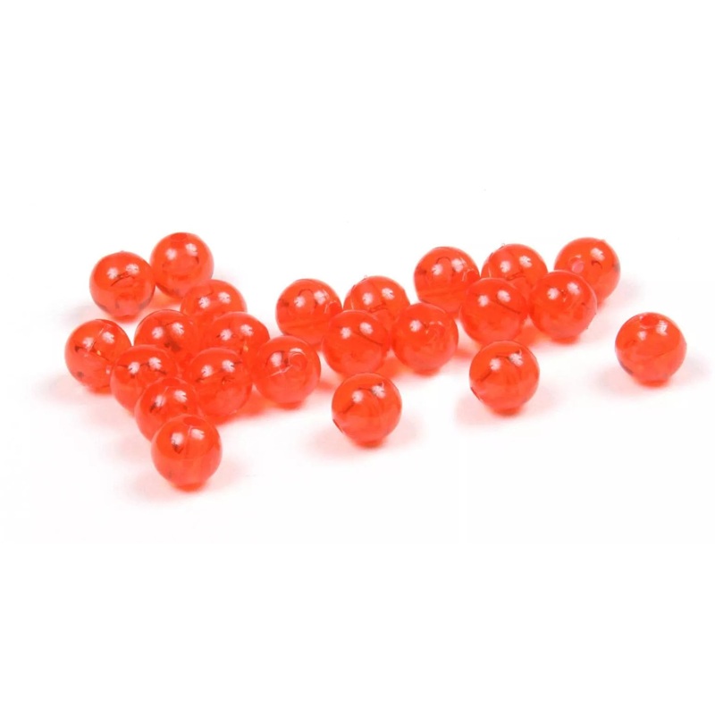 Sea Striker Round Plastic Beads (Assorted Colors, Assorted Sizes) Red 6mm – 1000pk