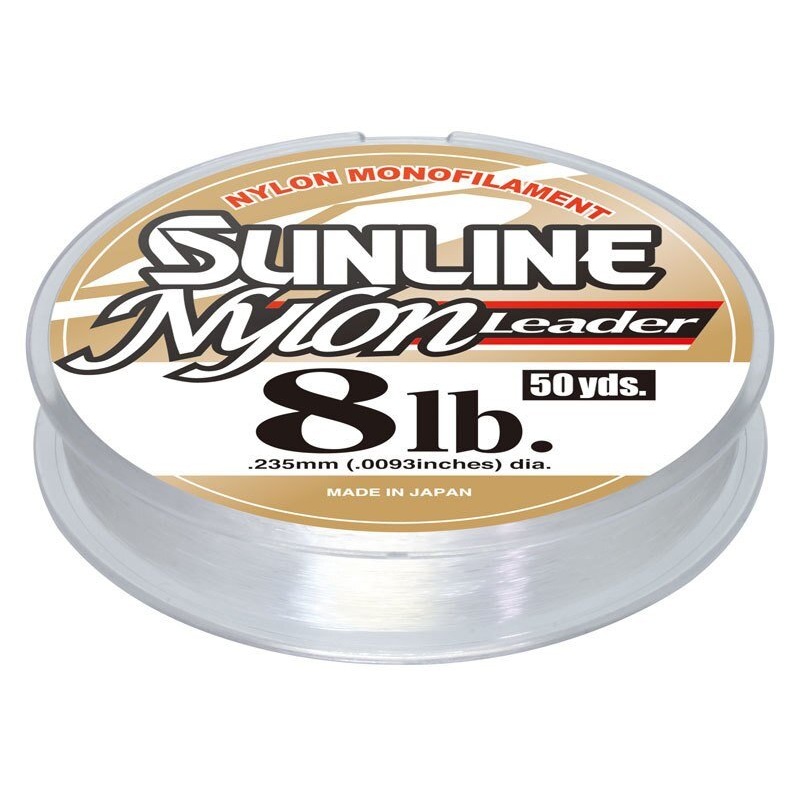 Sunline Nylon Monofilament Leader Wheel 50 Yards 8 pound