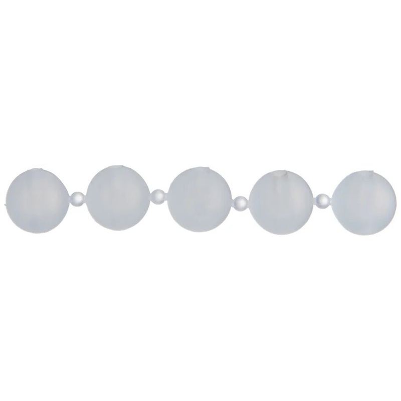 Zappu Chain Cushion Rubber Rigging Beads 30pk Med Clear