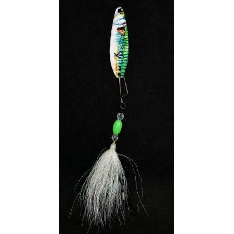 M3Tackle Fully Rigged Fluke Spoon Rigs Gold Spoon Length: 3″