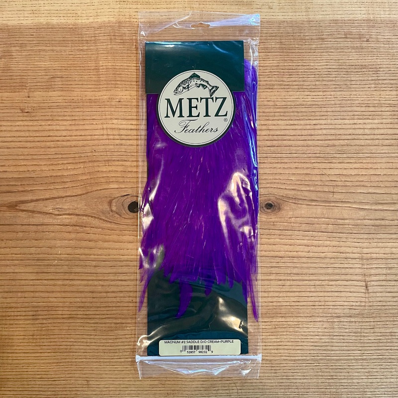 Metz Magnum Saddle #2 Cream dyed Purple