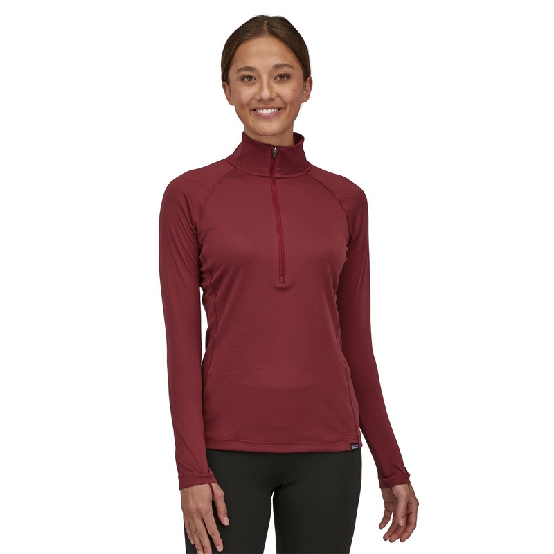 Patagonia W’s Capilene Midweight Zip-Neck Sequoia Red / SEQR XXS