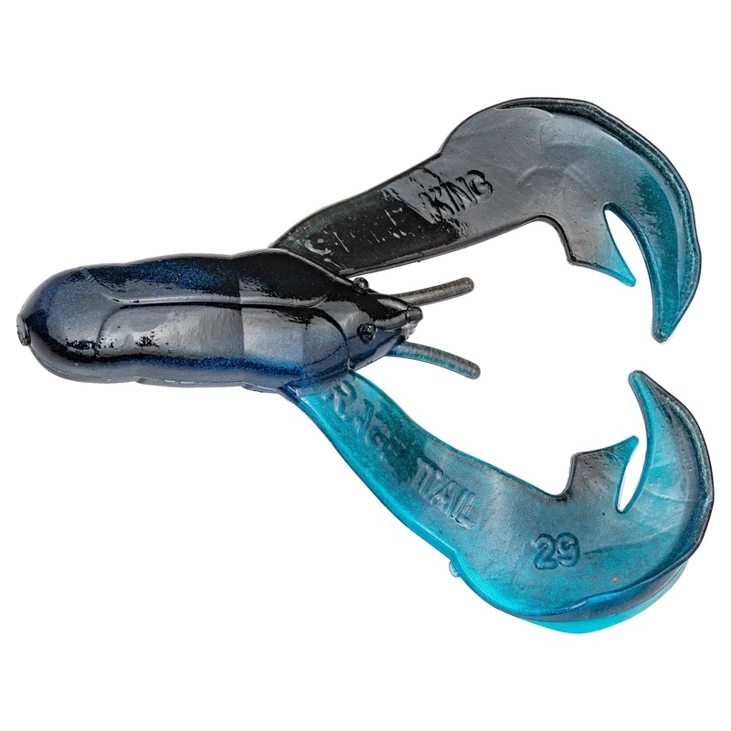 Strike King 3″ Rage Tail Chunk (7 Pk) Amber Green Black Flake*