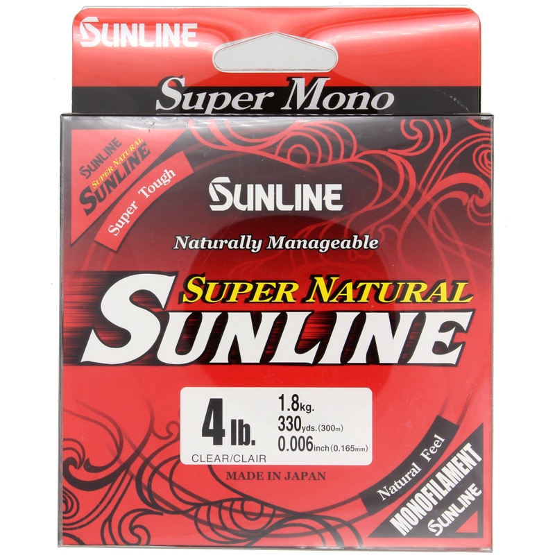 SUNLINE SUPER NATURAL MONOFILAMENT – 330YD 4LB.