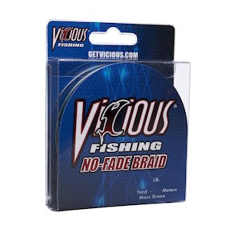 VICIOUS FISHING NO-FADE BRAID Moss Green 10 lb