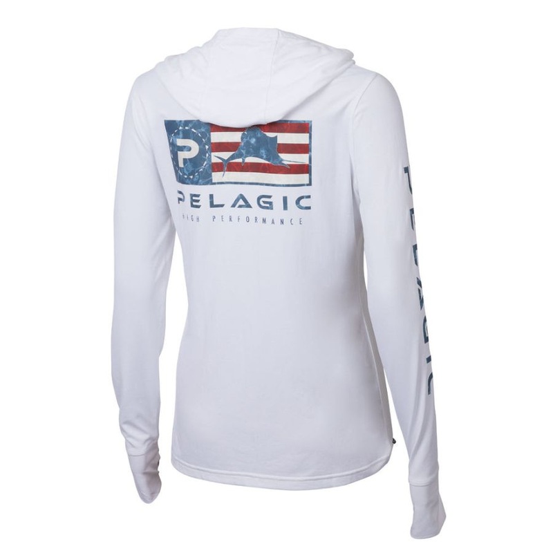 PELAGIC AQUATEK ICON HOODY AMERICAMO WHITE XL