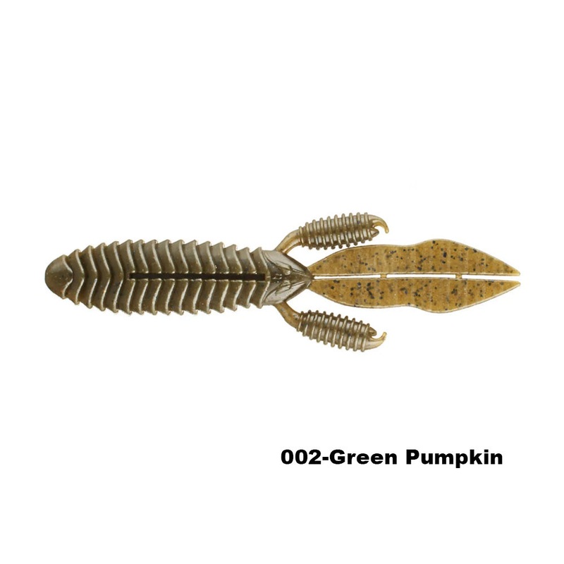 REINS PUNCHIN’ PREDATOR CRAW/CREATURE Green Pumpkin 4″